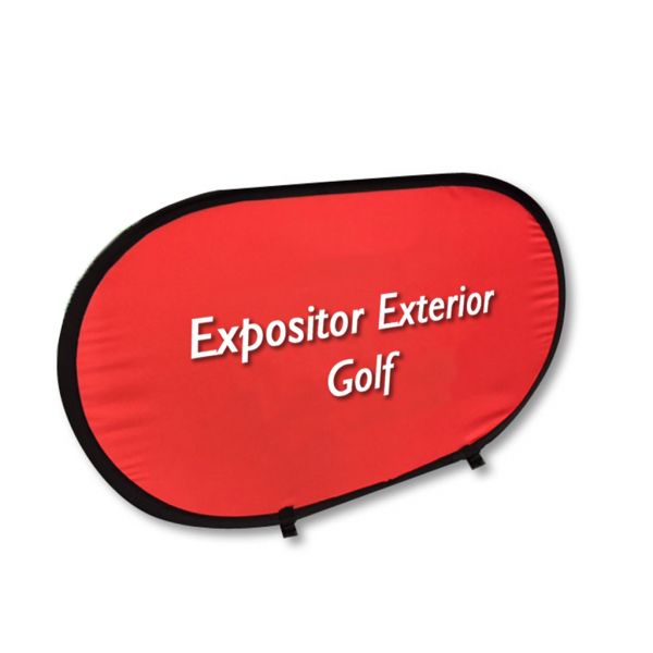 Expositor exterior Golf 100x230 cm. aprox. Incluida impresión.